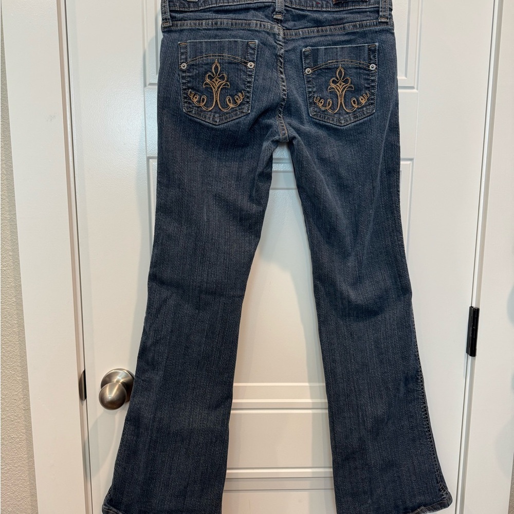 Junior’s 's Bootcut Jeans in Dark Indigo - Picture 6 of 6